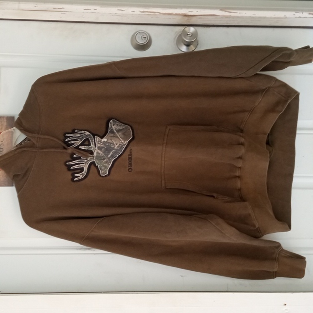 Points North gander mountain green hoodie men's double x